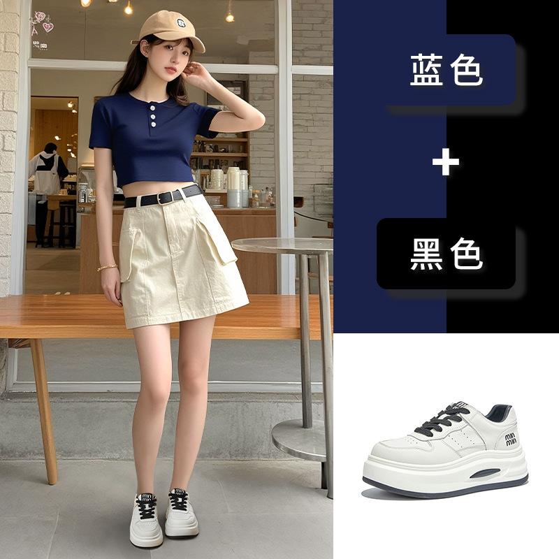 Suction film sole leather women's shoes 2025 autumn new versatile shoes women's casual platform shoes are not tired of feet little white shoes