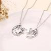 2 pcs/pair romantic fashion black camel Pendants Necklaces with elk deer necklace Exaggeration Lover Necklace Jewelry? (Color: Black)