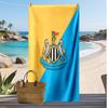 Asciugamano da Spiaggia con Stampa del Newcastle United Football, Asciugamano Grande Morbido ad Asciugatura Rapida per Spiaggia Campeggio Nuoto