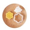 Christmas Snowflake Cookie Cutters Pressable Biscuits Mold Plastic Cookie Stamps DIY Cake Baking Tool Easy to Clean