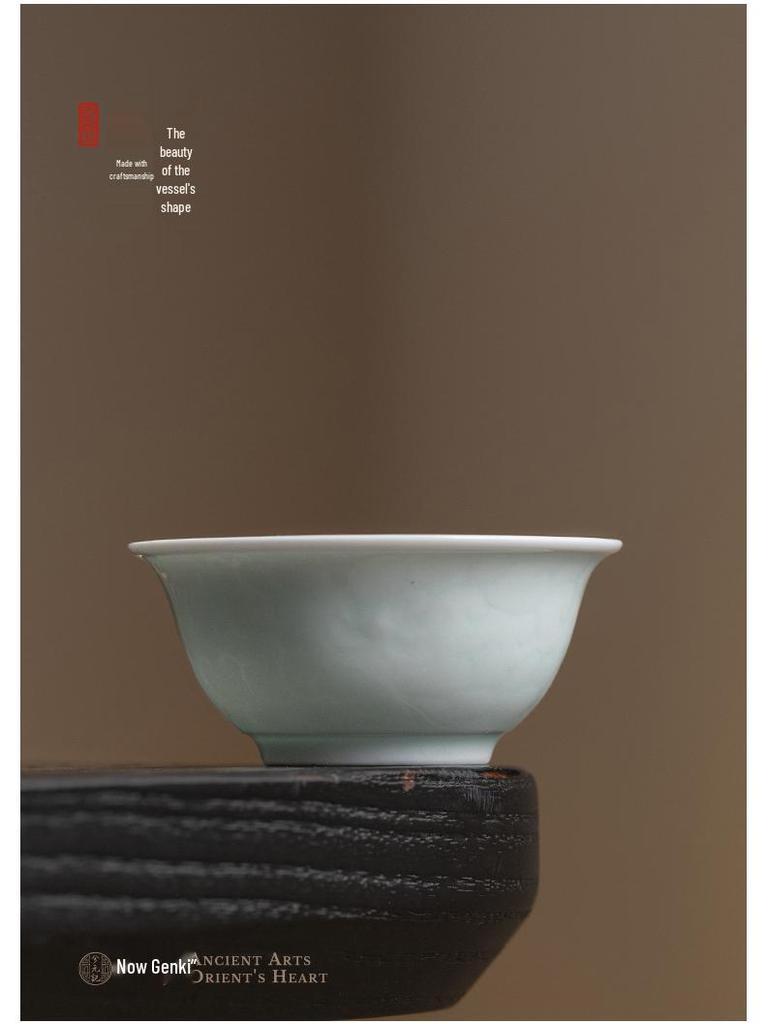 Mistrzowska czarka celadonowa - Wysokiej klasy ceramiczna czarka do degustacji herbaty