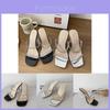 Elegant High Heel Sandals For Women With Stylish Transparent Rhinestones And Comfortable Pu Material