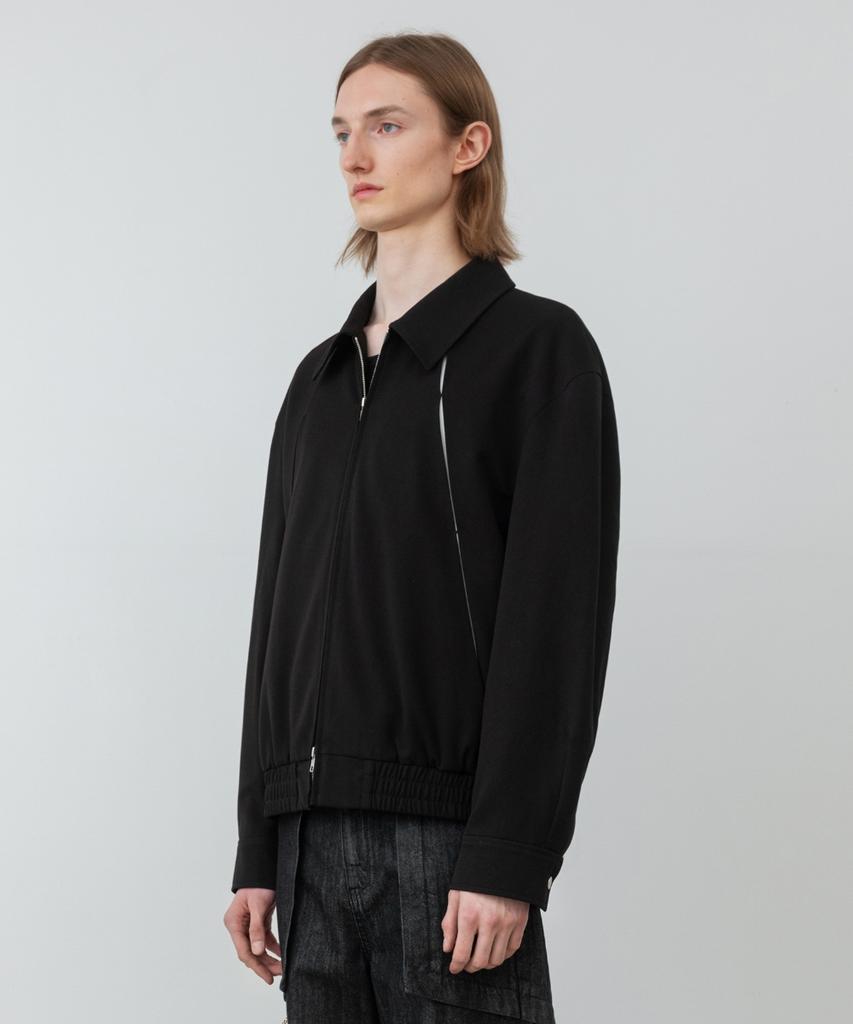 Minav Diagonal Bridge Blouson [Black]