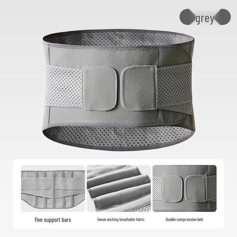 Professional Lumbar Support Belt for Fitness, Squats, Running, and Badminton with Tummy Control and Breathable Mesh Design.