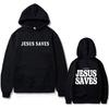 Křesťanská Dobrá Zpráva Ježíš Spasí Bůh Tak Miloval Biblický Verš Potisk Mikina Pánská Streetwear Pánská Ležérní Fleecová Mikina