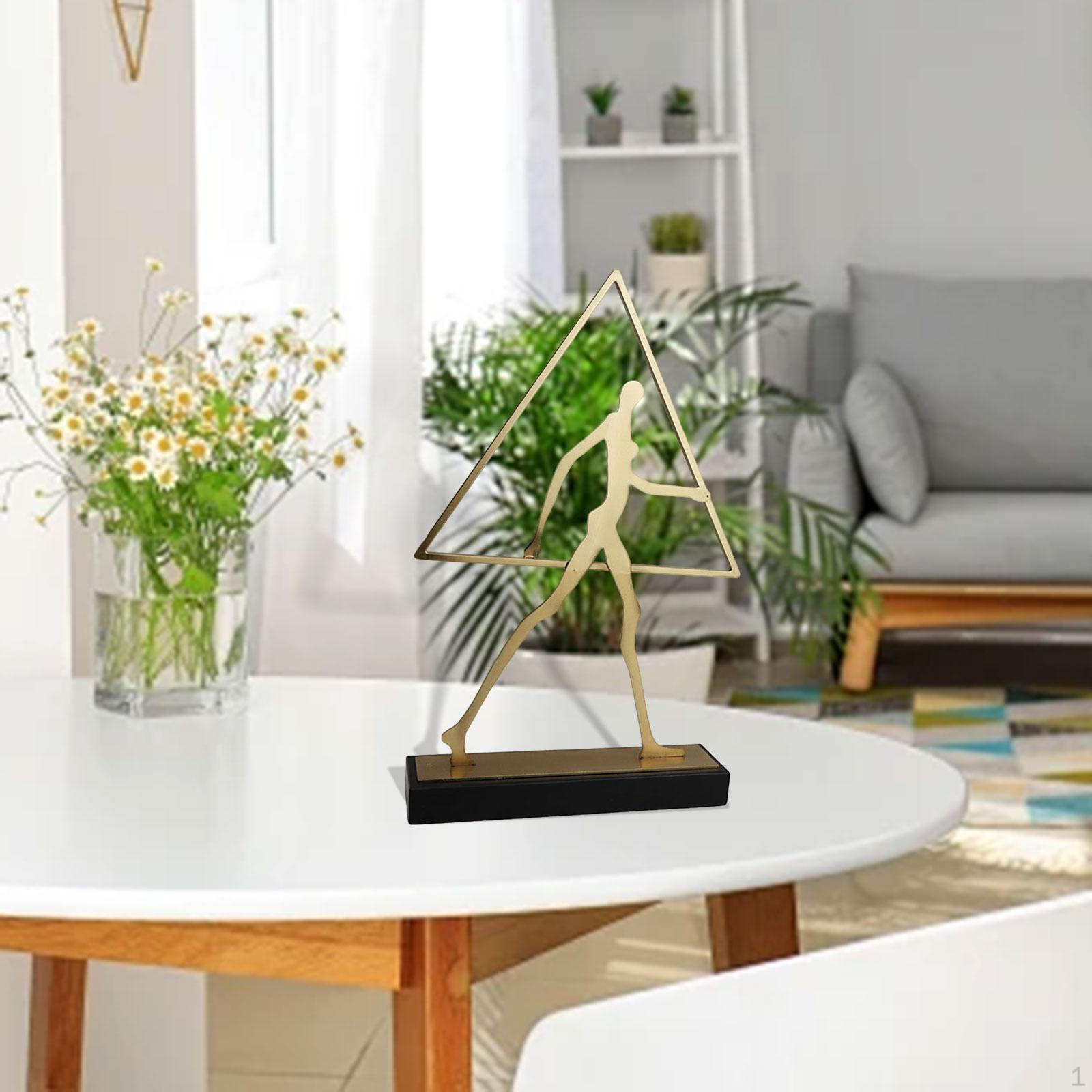 

Абстрактна фігура Скульптура Настільний орнамент Творчий зносостійкий Декоративний домашній декор Triangle