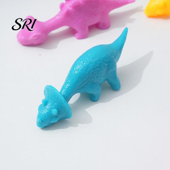 Dinosaur Toy Kit 5Pcs Sling Shot Finger Sticky Dino Launching Anxiety Relief Stress Stretchy Flying Tricky Props Party Favors