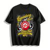 Legendary Racers NYC Iron Wheels Retro Motorcycle Graphic Tee Pure Cotton T-shirt