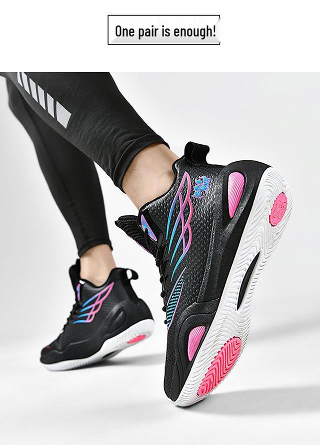 2026 New Arrival Men's Low-Top Leather Basketball Shoes for Teens and Students - Training and Competition Ready.