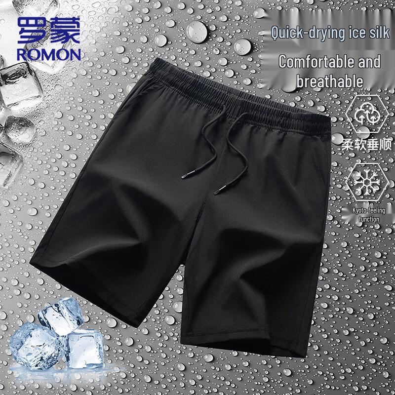 

ROMON Men s Ice Silk Quick-Dry Sports Shorts 2XL