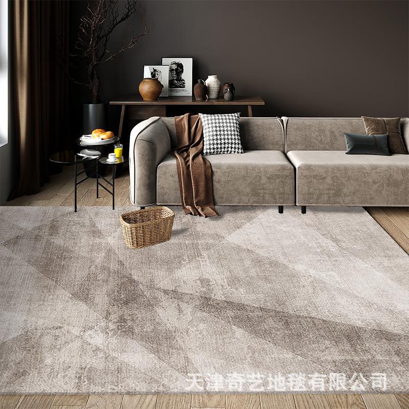 Home Printed Sofa Carpet Geometric Rectangular Nordic Printed Carpet Minimalist Carpet