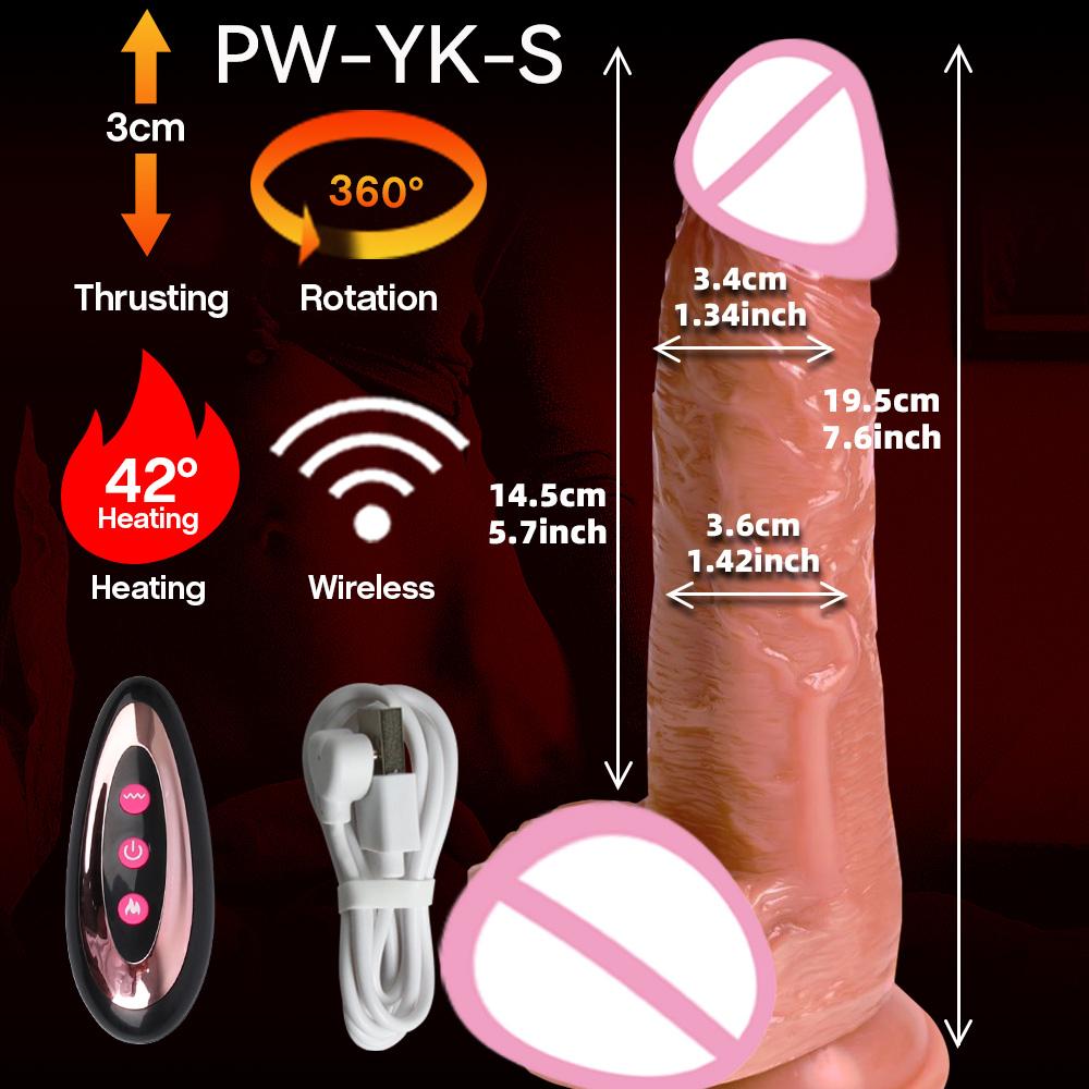 Super Long Realistic Dildo Black Vibrator Penis Telescopic Swing Heating Silicone Dildo Remote Control Dildo Vibrator For Wome