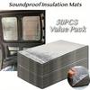 50PCS Value Pack Car Soundproof Insulation Mat for Vehicles Heat Shield Self Adhesive Noise Deadening Pad for Door Roof Engine Engine Gaskets 6