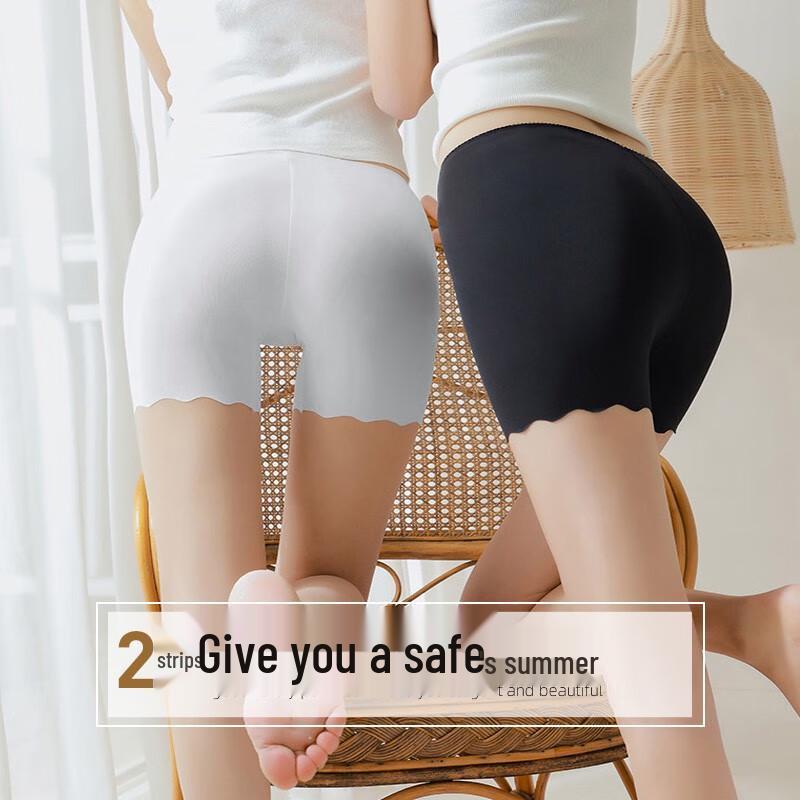 Langsha Women's Ice Silk Seamless Safety Shorts