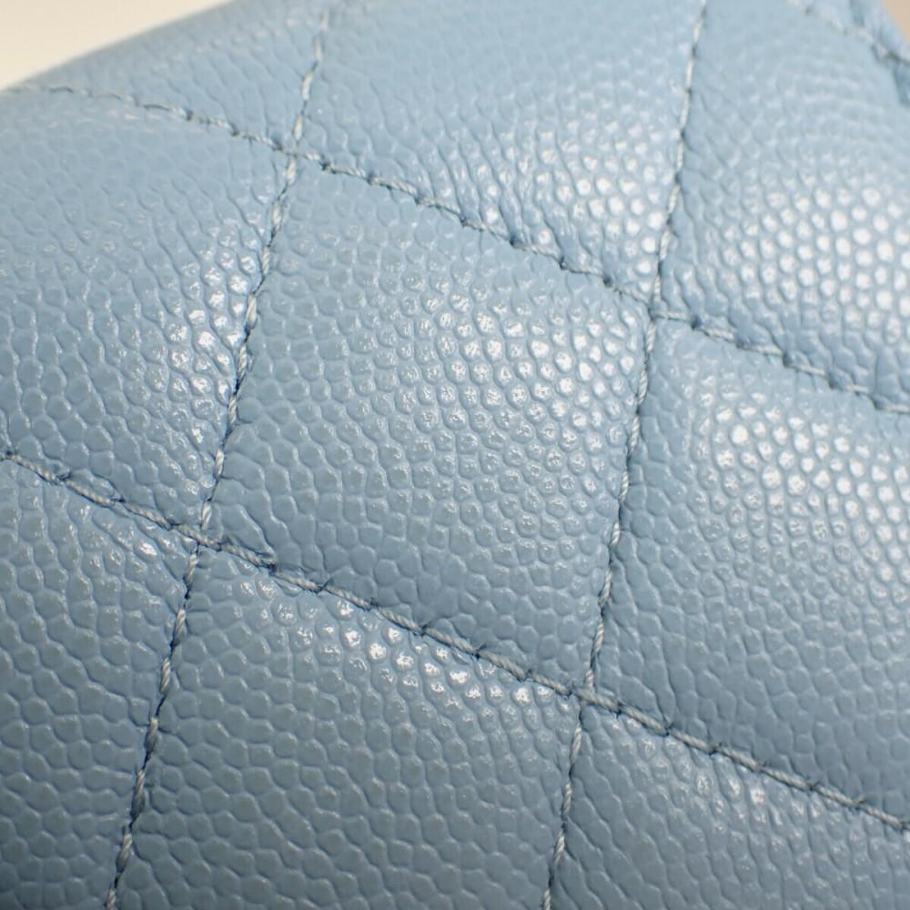 Chanel AP3397 Tri-fold Wallet Strass Blue Women