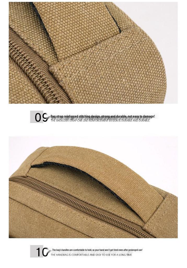 Mens Wearresistant Crossbody Bag Canvas For Outdoor Sports
