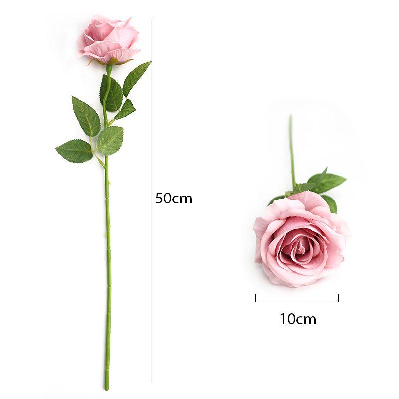 5pcs Rose Artificial Flowers Bouquet Silk Flowers Wedding Marriage Decoration Supplies Fake Flower for Garden Home Decor Outdoor