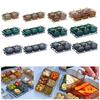 Divided Serving Dishes Appetizer Tray Caddy Platter Desserts Plate Dried Fruit
