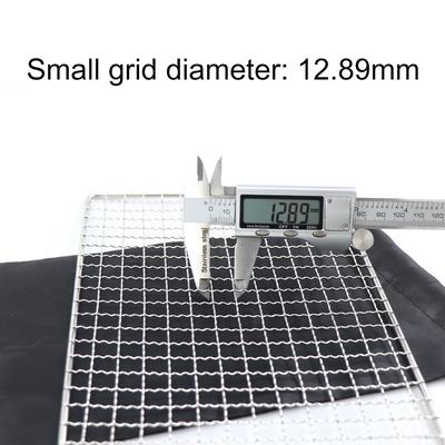Stainless Steel Carbon Baking Net Portable BBQ Grill Net Baking Mesh Mat Non Slip Barbecue Grill Grid for Camping Picnic