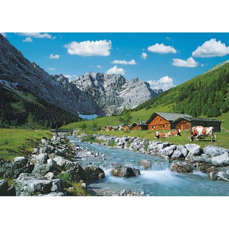 Ravensburger - Austrian Mountains - 1000 Piece Jigsaw Puzzle - Stunning, Vivid Imagery of Breathtaking Mountain Range - Colorful Detail - Ideal Gift