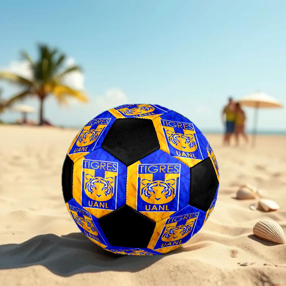 1pc Tigres UANL Soccer Ball Size 5 Indoor Soccer Ball Fashion Colorful Backyard Game - Great For Sports Fans Gift HE59