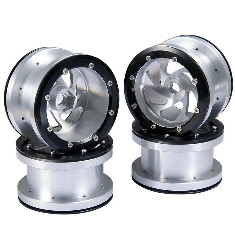 22 Alloy 4x Beadlock Wheel Rims For 110 Rc Axial Wraith Trx4 Redcat Crawler