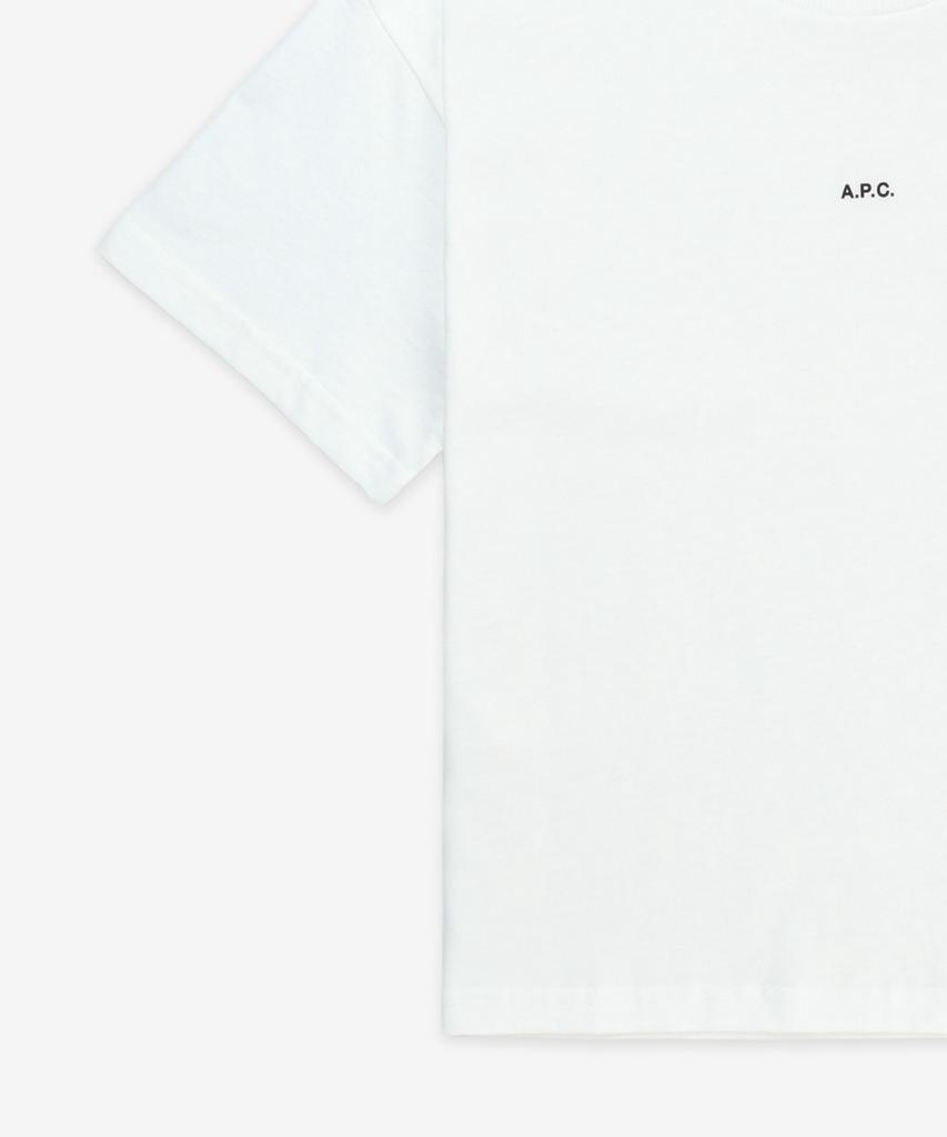 Apesse Micro Logo Boxy Fit Short Sleeve T-Shirt - White:Black / Cohbwf26387Tag