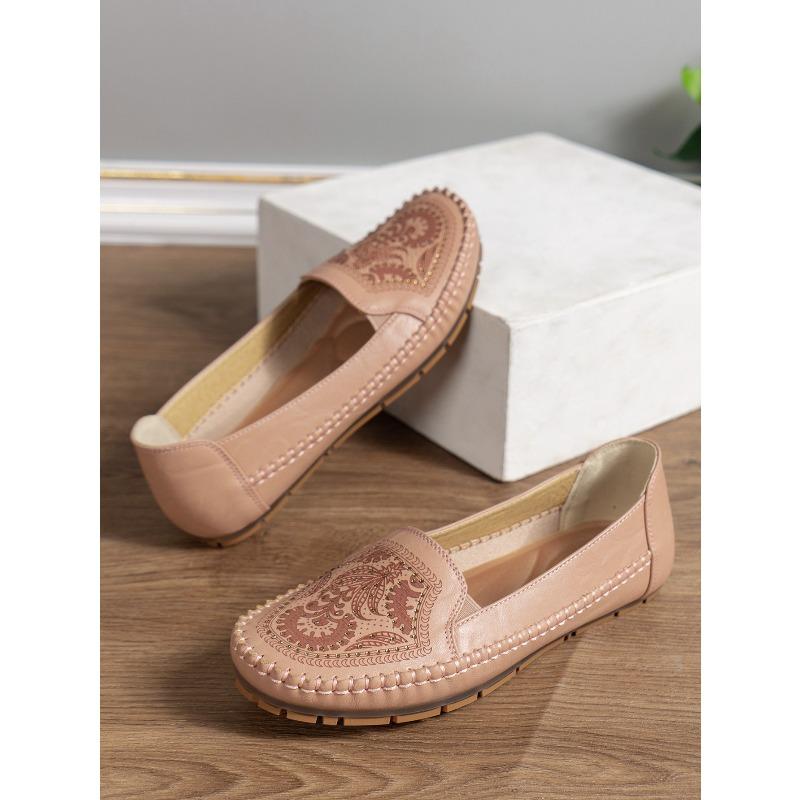Retro Women's Flat Loafers Korean Style Comfortable Walking Fashion Casual Daily Shoes
