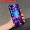 2DFlat Samsung Phone Case Neon Cyber Tunnel Glow Applicable To Galaxy S22 S23 S24 S25ULTRA S26 A12 A13 A14 A15 A16