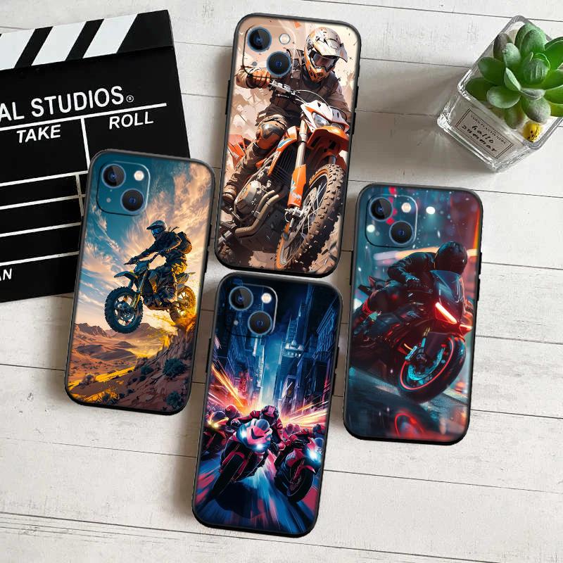 Motorcycle Racing Phone Case for OPPO A40 A60 A80 A15 A16 A16K A12 A17 A17K A54 A54S A53 A53S A55 A56 A57 A98 F23