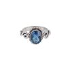 London Blue Topaz Gemstone 925 Sterling Silver Jewelry Handmade Women's Ring RR-14-2