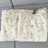Summer Round Neck Short Sleeve Pajama Set for Women & Girls – Cute & Loose Fit