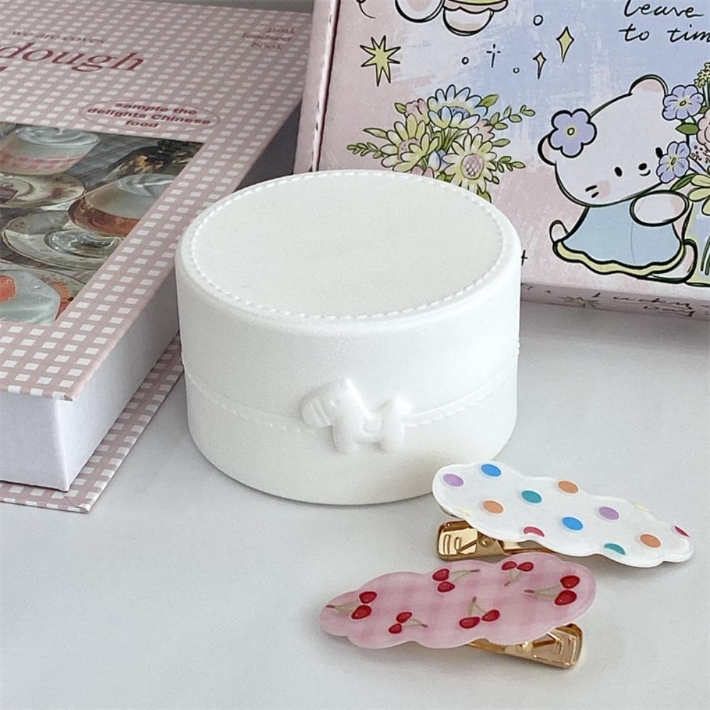 

Коробка для сережок із милим мультфільмом. Коробка з бантом. Поні. Портативна коробка для зберігання шпильок A