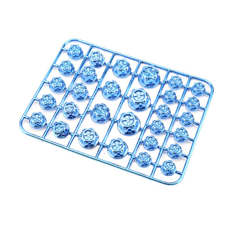 30 szt. Zestaw nakładek na śruby motocyklowe Zestaw Pokrowce na nakrętki i śruby silnika Ozdobne nakładki na śruby głowicy i korpusu Akcesoria do modyfikacji motocykla