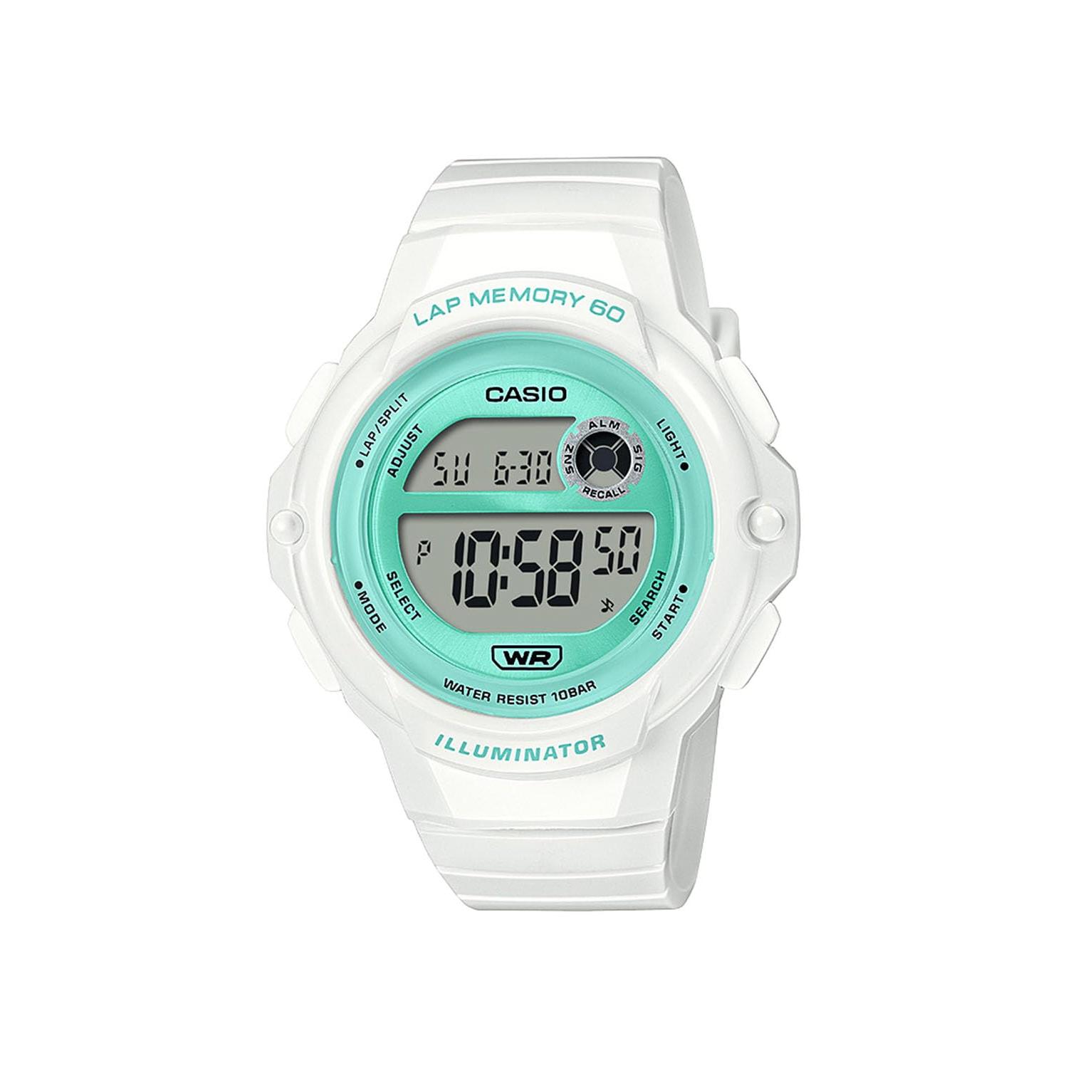 [Casio] Women s Casio Collection Watch LWS-1200H-7A3JF White/Green, Authentic Japanese Model
