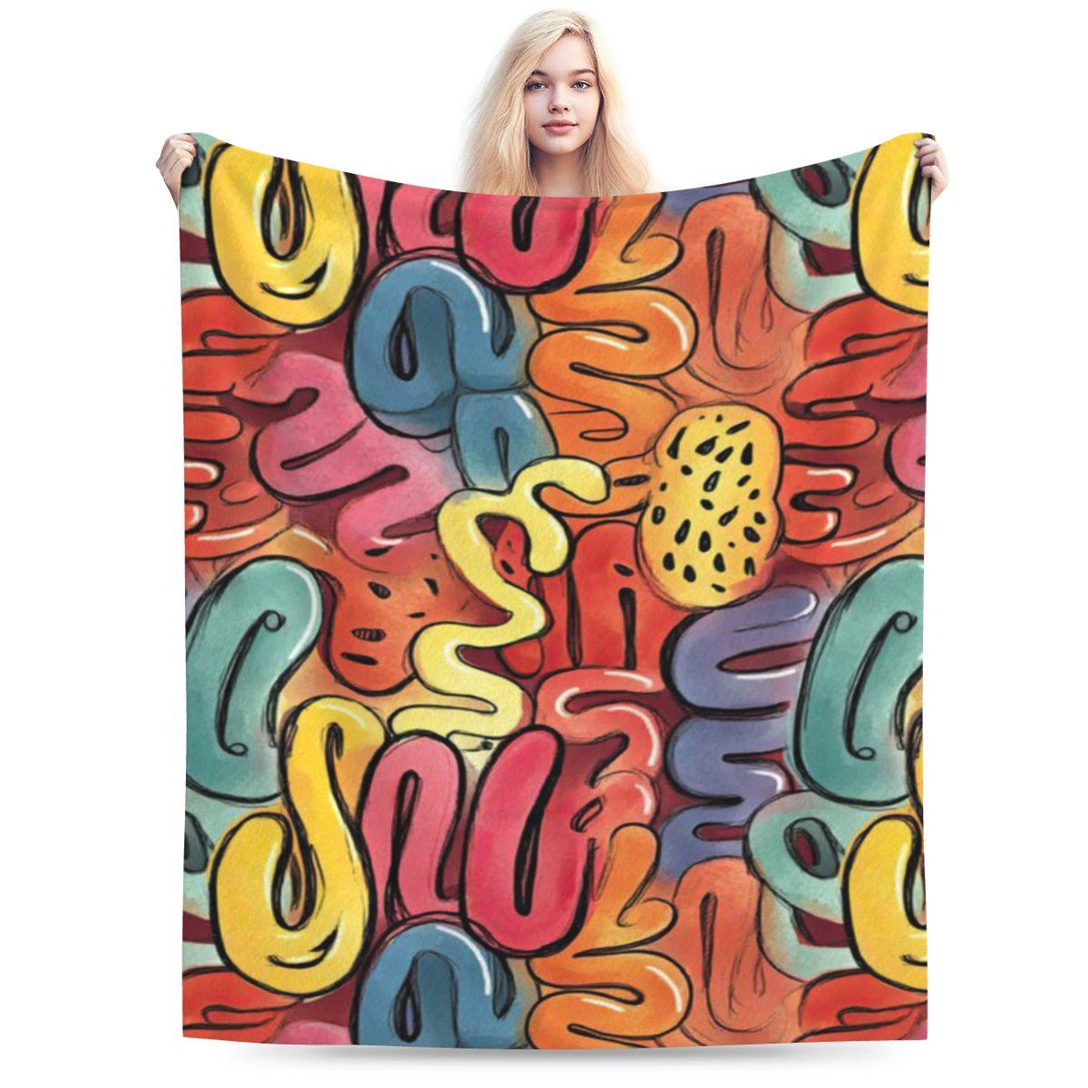 

Fun Geometric Patterns From The Retro Future Personalized Soft Party An UltraSoft Micro Fleece Blanket 75x100cm 30x40in