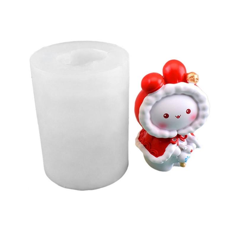

3D Rabbit Candle Mold Cute Animal Silicone Soap Molds Cake Baking Mould for Resin Clay Chocolate Decorating Tools