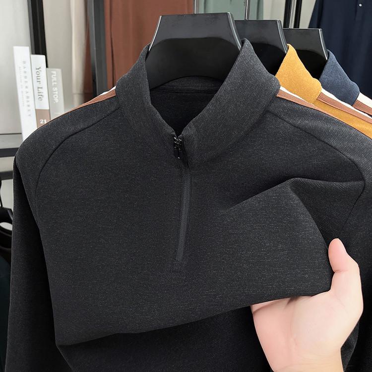 

2025 A/W Brushed Wool-Silk Self-Heating Long-Sleeve Hoodie T-shirt 170/84A чорний