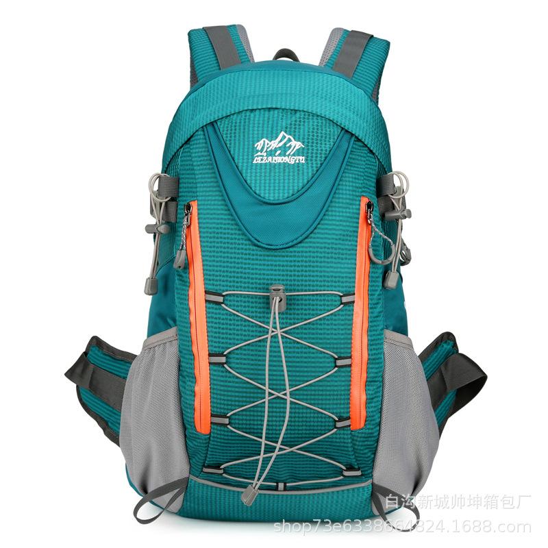 

Korean-style Outdoor Hiking Backpack, Multi-functional Shoulder Bag, Lightweight Travel Travel Backpack, Water-resistant. 40L озеро зелений колір