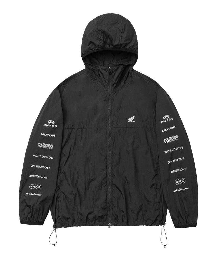 PHYPS MOTORCYCLE Lightweight Windbreaker Black