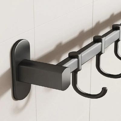 Wall Mounted Row Hook, Kitchen Utensil Storage Rack, Pot Shovel Spoon Holder, Towel Coat Rack for Home