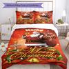 Happy Christmas Customize Your Name Bedding Set Breathable Duvet Cover With Pillowcases Decorative Bed Linen For Bedroom Home Decoration Birthday Gift