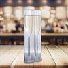 2pcs 100ml Glass Champagne Flute Double Wall Cocktails Cup for Wedding Party Bar