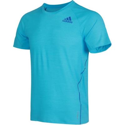 Adi Runner T-Shirt Bequemer Rundhals Pullover Kurzarm T-Shirt Herren Oberteile Marineblau GC6718
