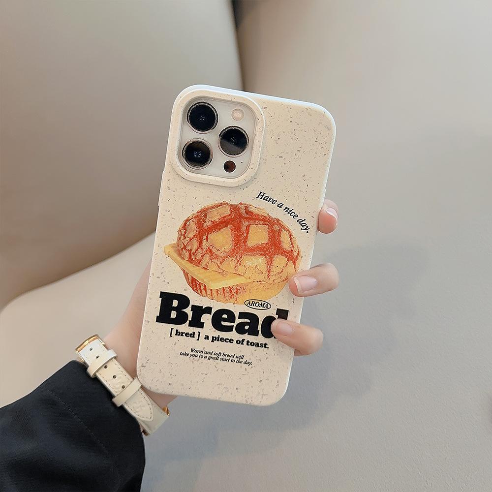 Toast Bread Suitable for 15ProMax IPhone Case IPhone 13 Niche Simple 16 Degradable
