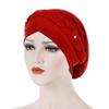 Diamonds Braid Turban Caps for Women Head Wraps