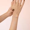 Versatile S925 Sterling Silver Bracelet for Women: Exquisite Single Diamond Lip Chain Design