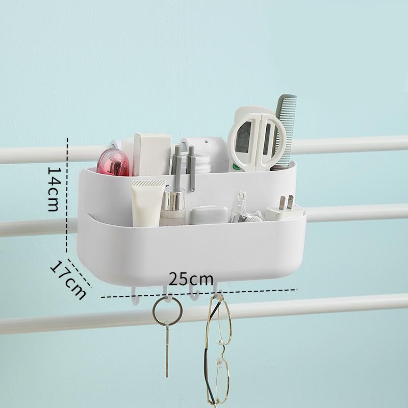 

Ящик для хранения вещей, прикроватная корзина для спальни, принадлежности для хранения в офисе, контейнер для косметики, настольный органайзер, коробки, стойка без перфорации Small белый