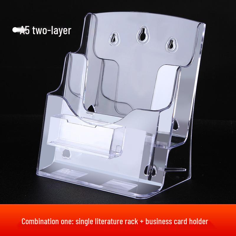 A4 Acrylic Three-Layer Brochure and Leaflet Display Stand