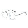 Blue Ray Blocking Kids Anti-blue Light Glasses Eye Protection Ultralight Round Eyeglasses Metal Computer Goggles